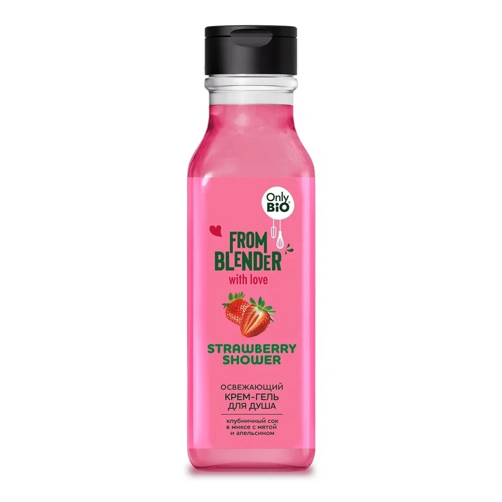 Гель-крем для душа Only bio Strawberry Shower 370 мл