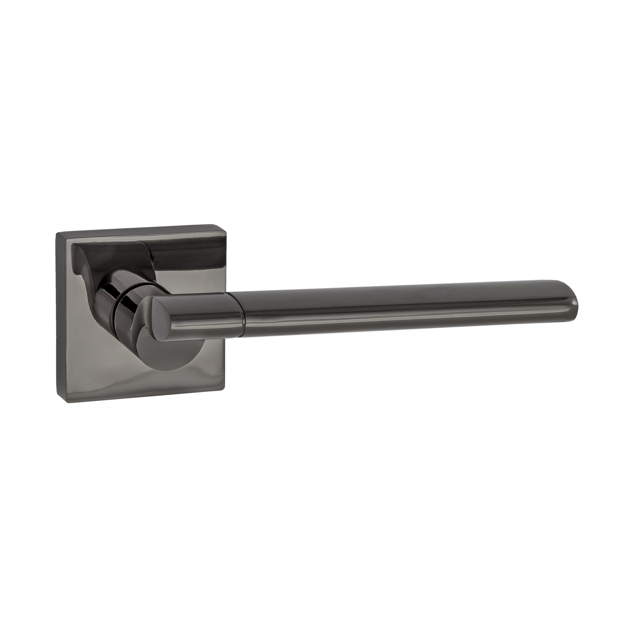 Ручка дверная LS Модена мат черная квадратная розетка