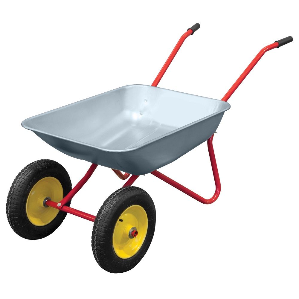 Тачка садовая двухколесная 110 кг/80 л