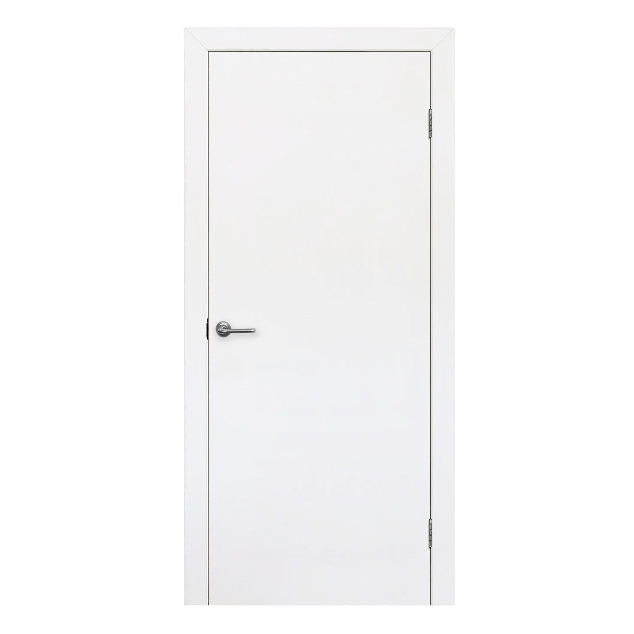 Дверное полотно 800х2000 мм гладкое ламинированное глухое белое