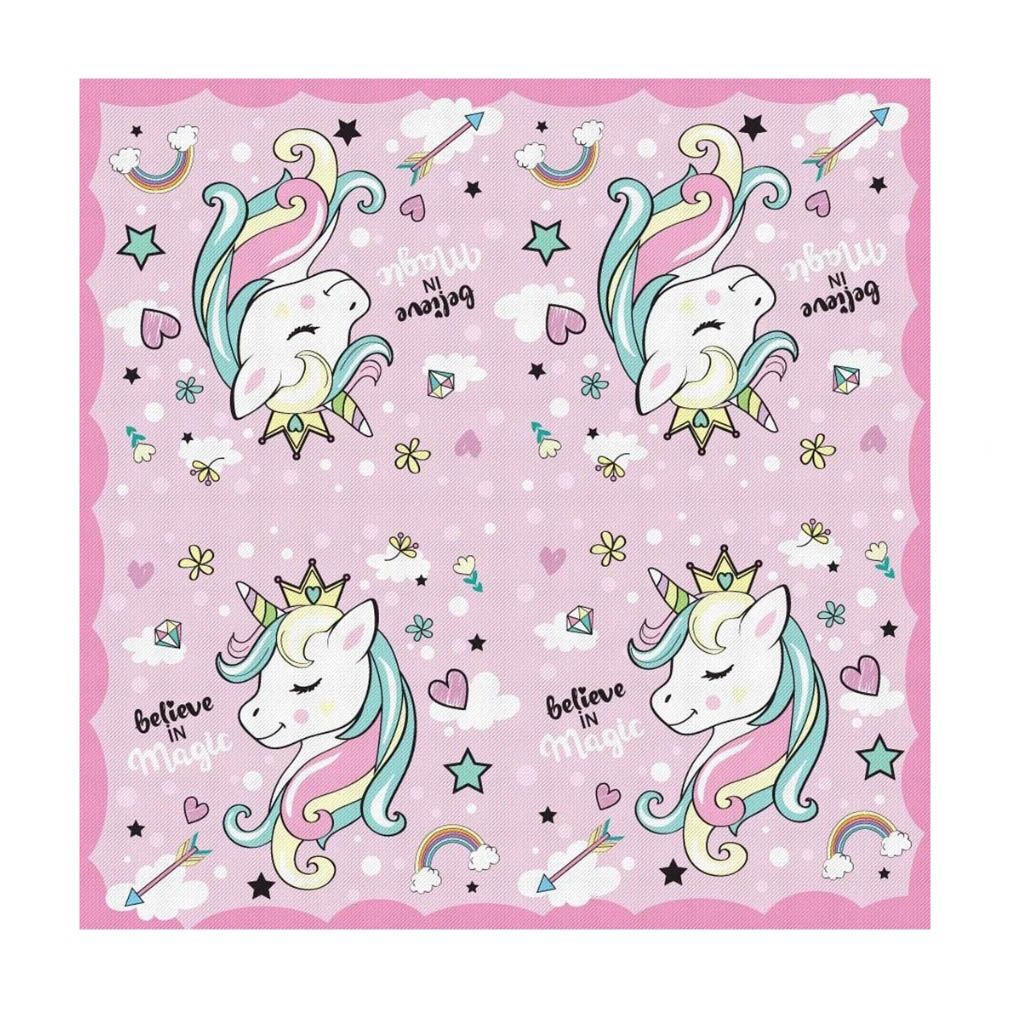 Салфетки бумажные трехслойные Единорог 33x33 см 20 шт
