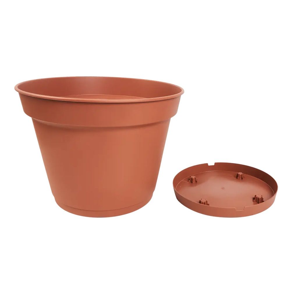 Горшок цветочный Mint терракотовый 38 см 20 л с поддоном