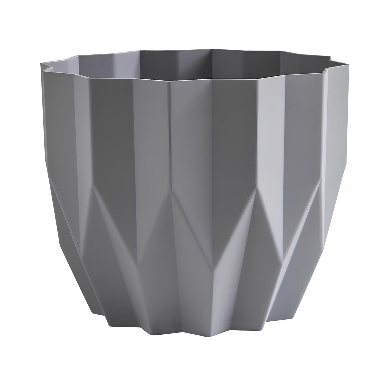 Кашпо Геометрия серый жемчуг 0,8 л