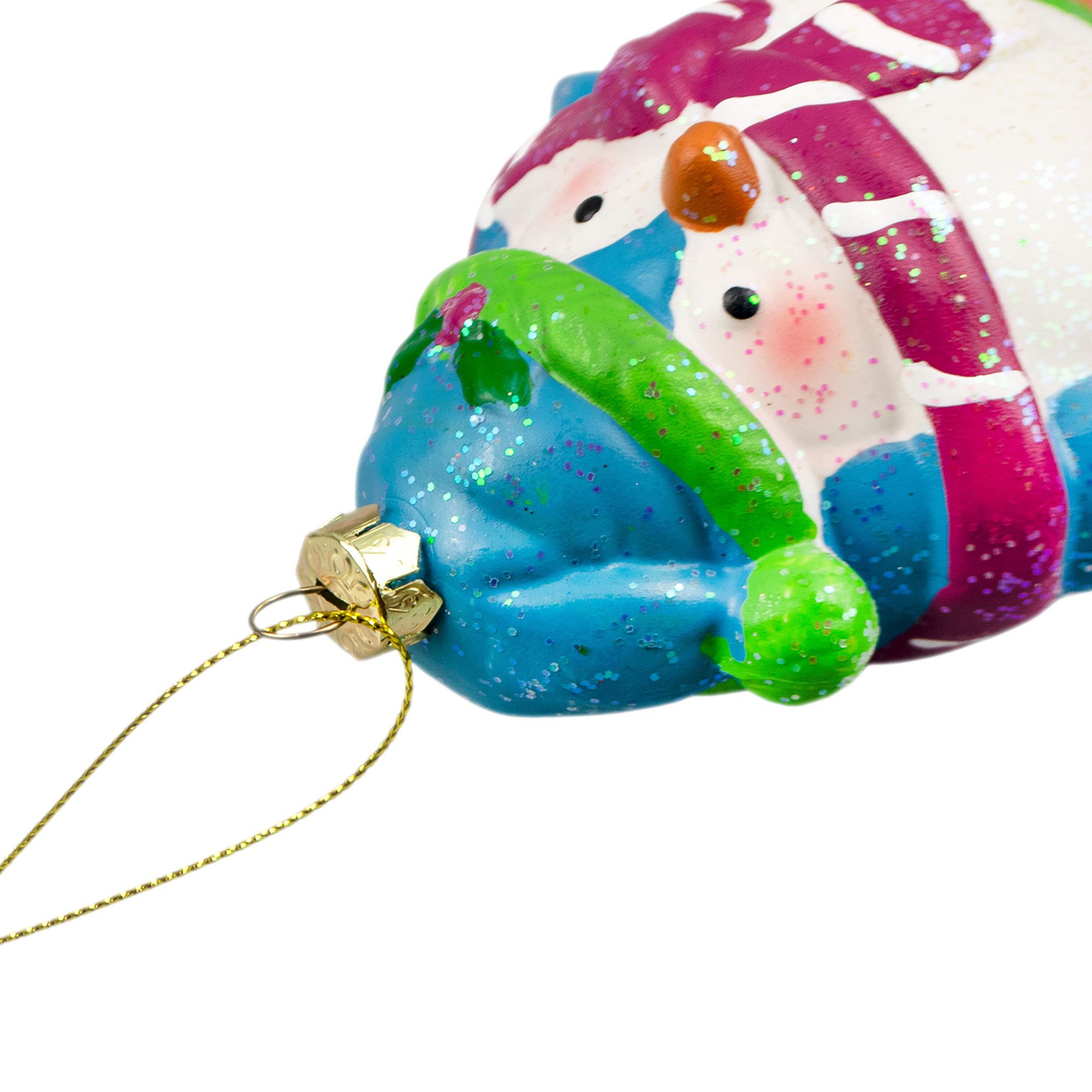 Украшение новогоднее Пингвин с шарфом 9х6,2х10,5 см 10920-1007