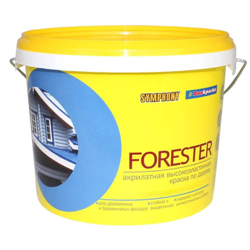 Краска фасадная по дереву Symphony Forester база С 3 кг/2,7 л