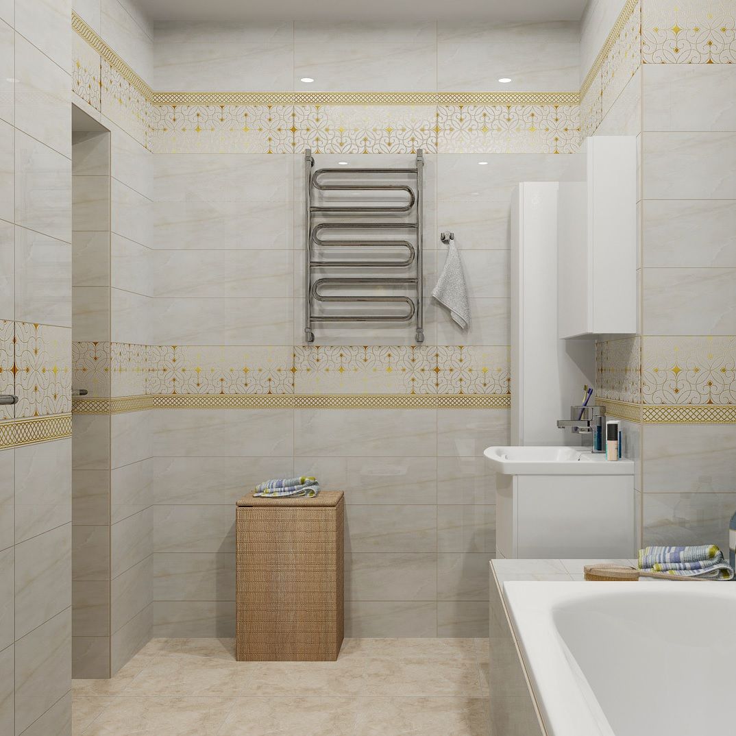 Плитка настенная Axima Болонья 30х60 см светло-бежевая люкс 1,62 м2