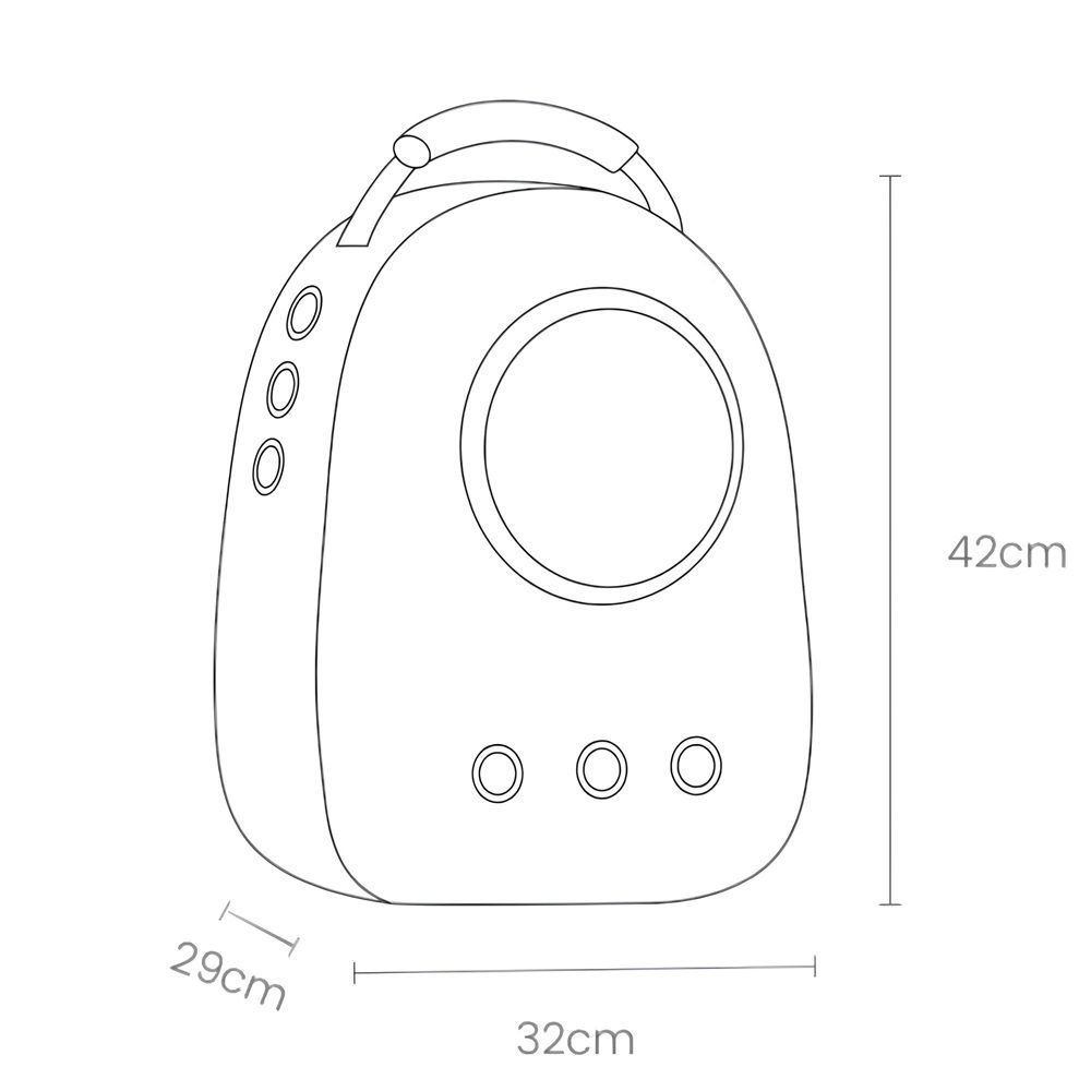 Рюкзак-переноска для животных Любимый бро Розовые мечты 27х33х43 см до 7 кг