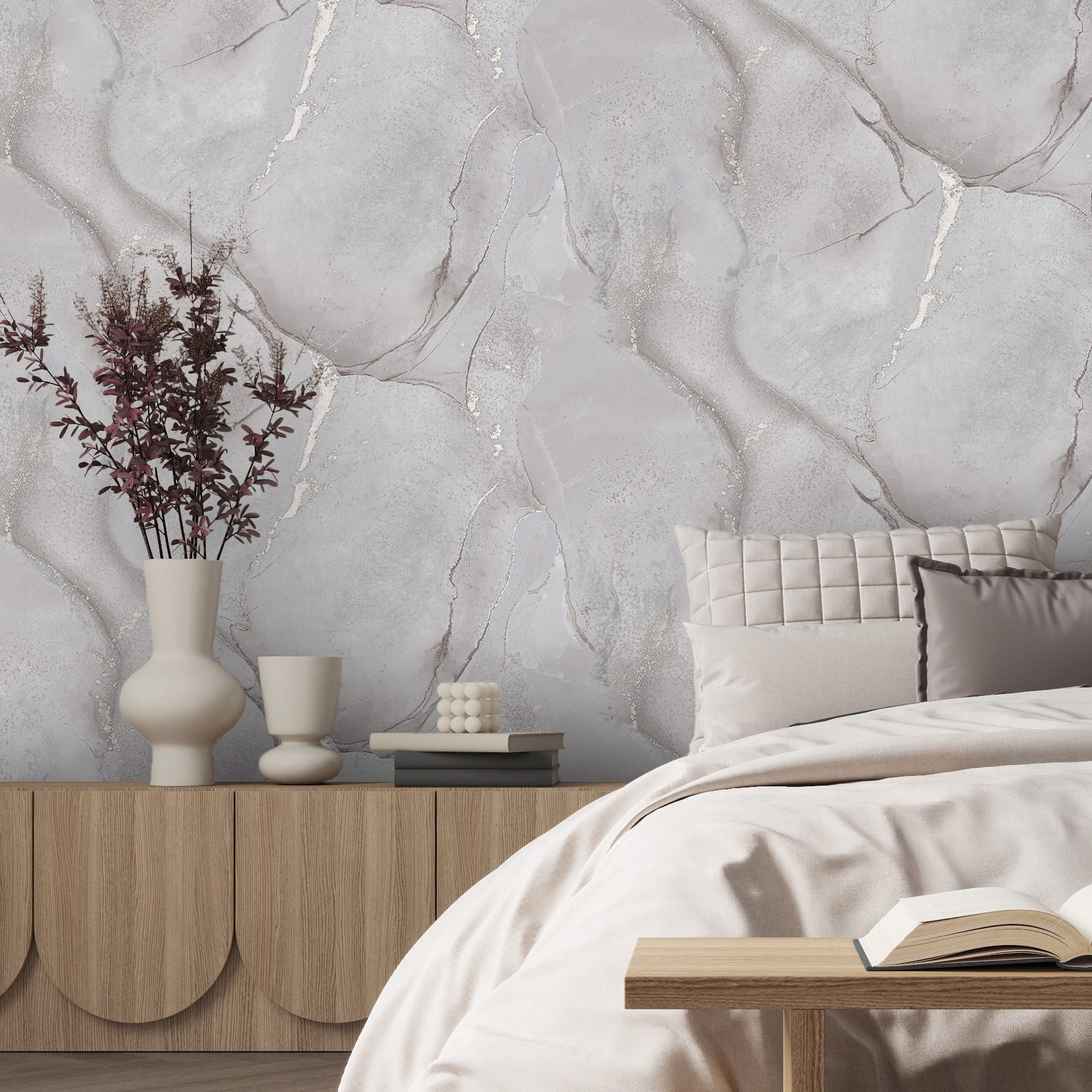 Обои 287627 Victoria Stenova 1,06х10 м Merano серый