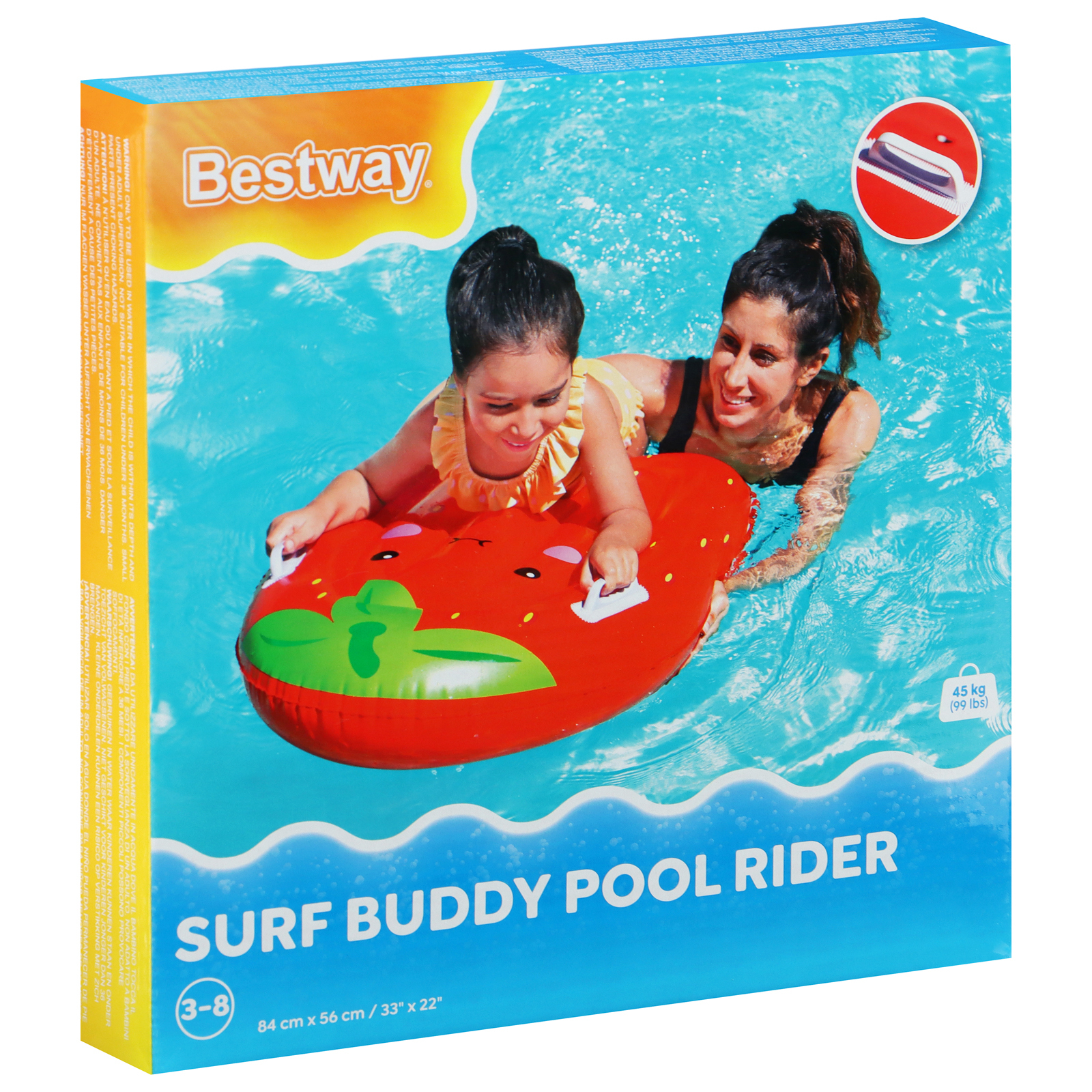 Игрушка надувная для плавания 84х56 см до 45 кг Bestway Surf Buddy