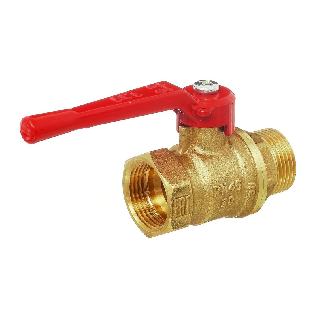 Кран шаровой 1/2'' ВР/НР рычаг 11Б27п1 А31 Бологое