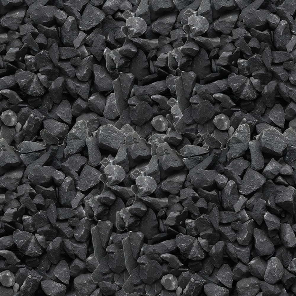 Крошка мраморная черная 10 кг фракция 5-10 мм