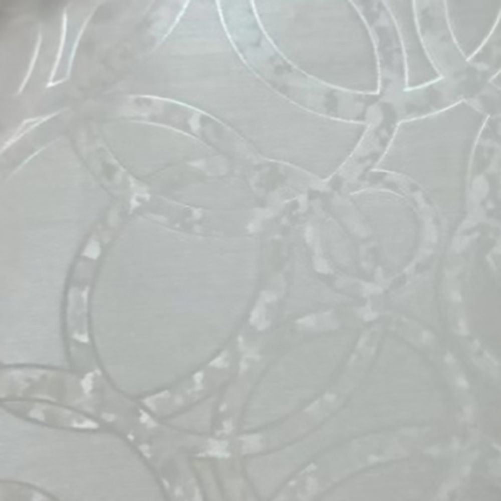 Клеенка ПВХ на тканевой основе Dekorelle Aurora 066 белый 1,4х20 м