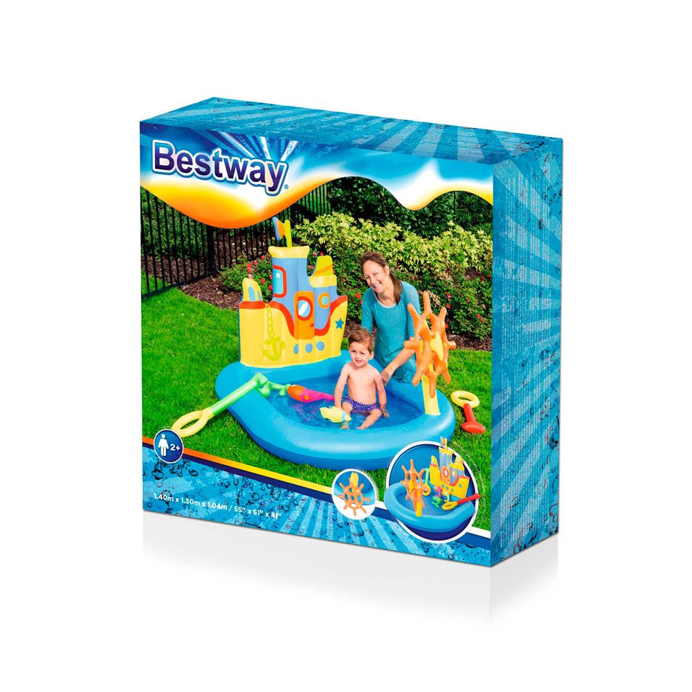 Игровой центр 140х130х104 см Bestway Буксир-лодка 52211