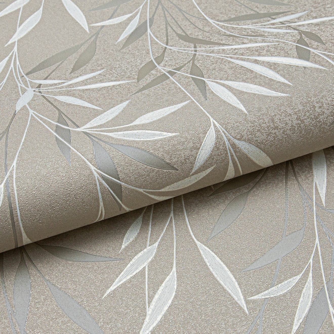 Обои WallSecret Oliva 9147-25 золотые листья 1,06х10,05 м