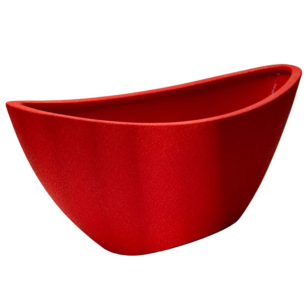 Горшок цветочный Лодочка шелк красная 2,5 л