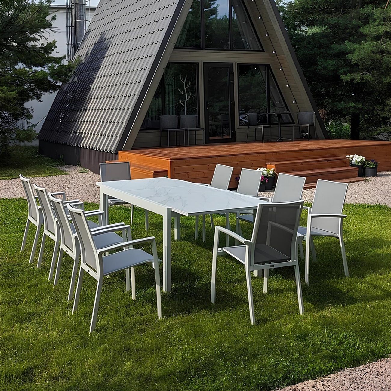 Комплект мебели Denver (стол, 10 стульев)