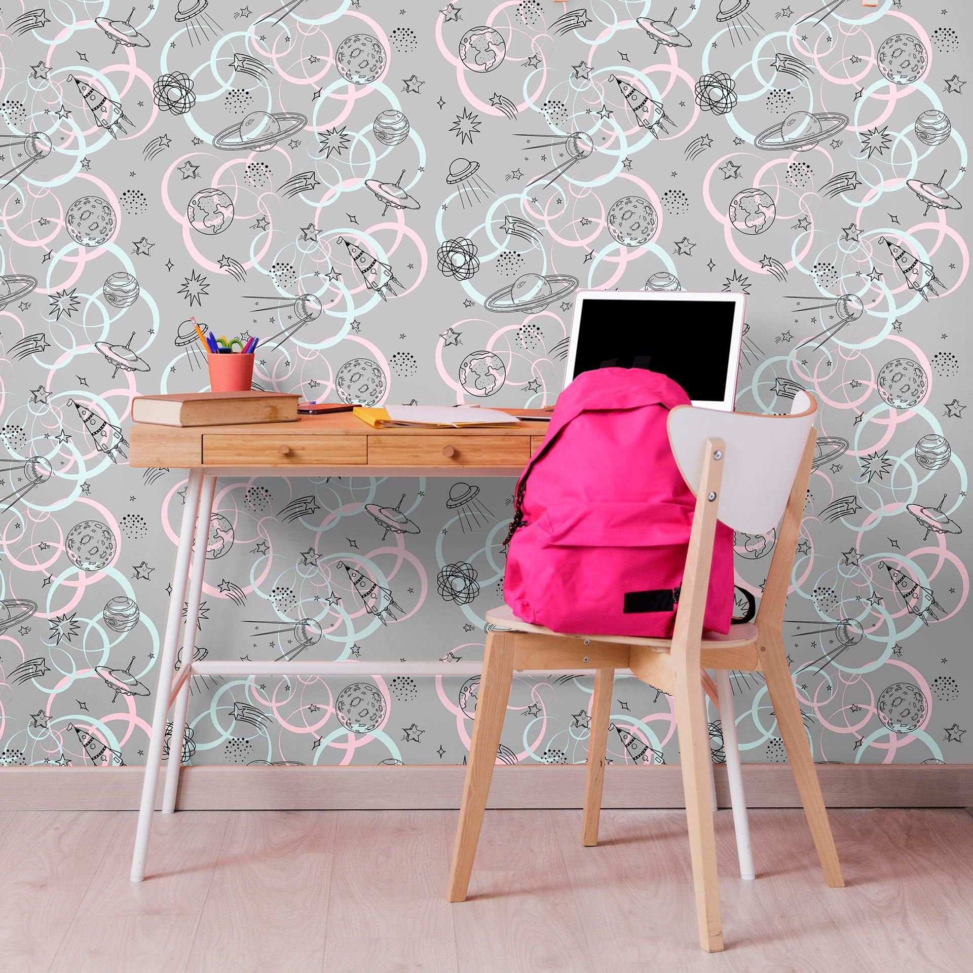 Обои Е802704 Elysium 1,06х10,05 м Галактика серый