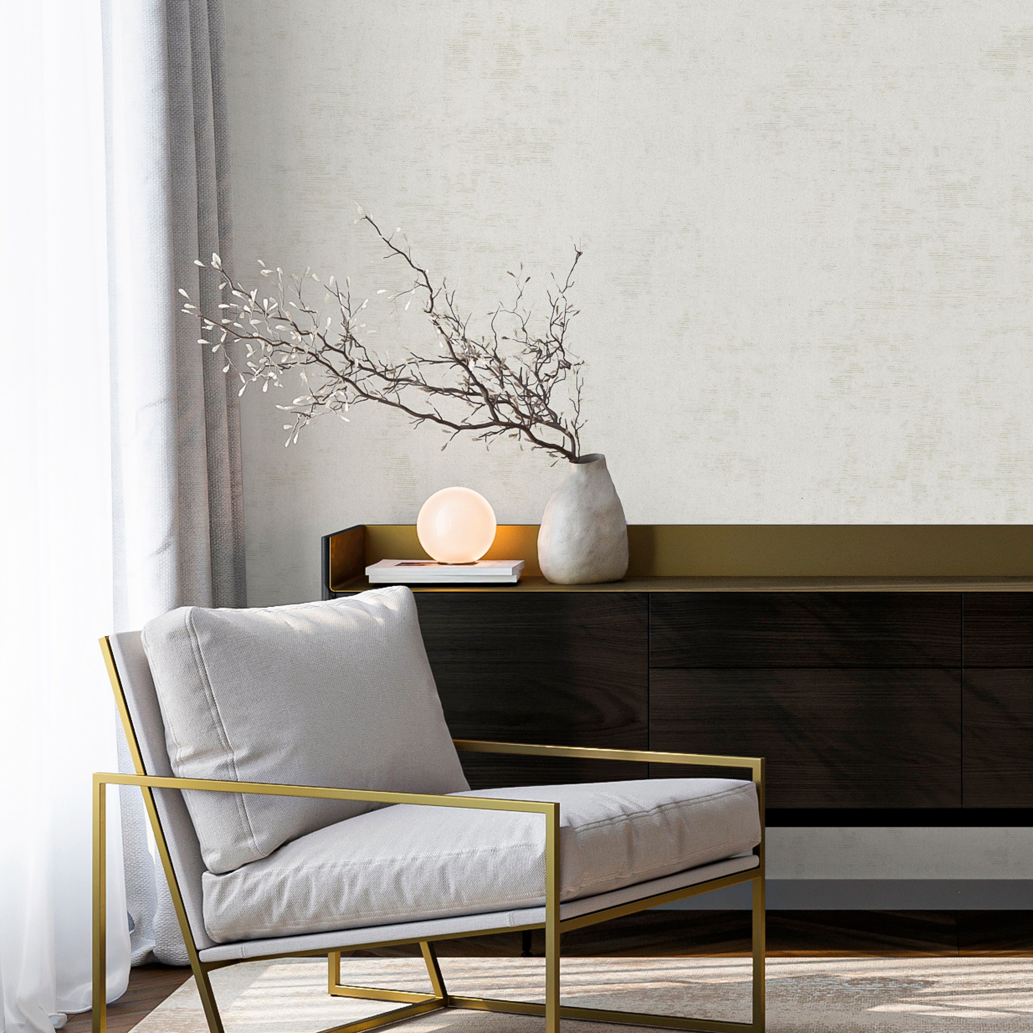 Обои Артекс Темпо 11348-04 бежевые однотонные 1,06х10 м