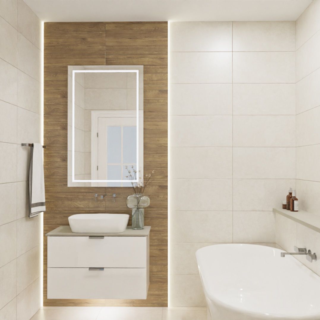 Плитка настенная Azori Palladio 31,5х63 см коричневая 1,59 м2