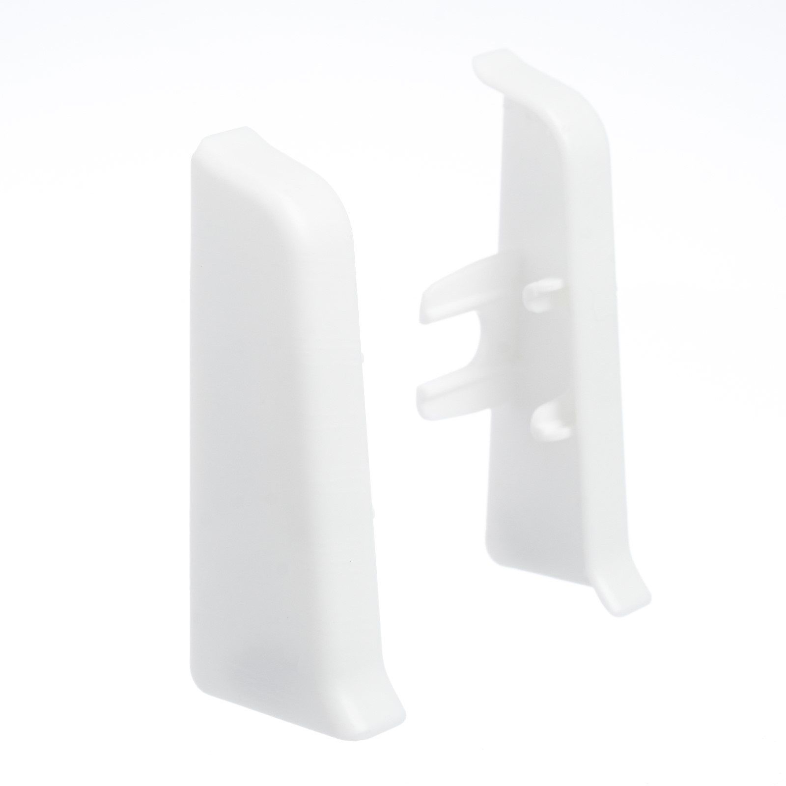 Заглушки для плинтуса Деконика 55 мм 001 Белый 2 шт