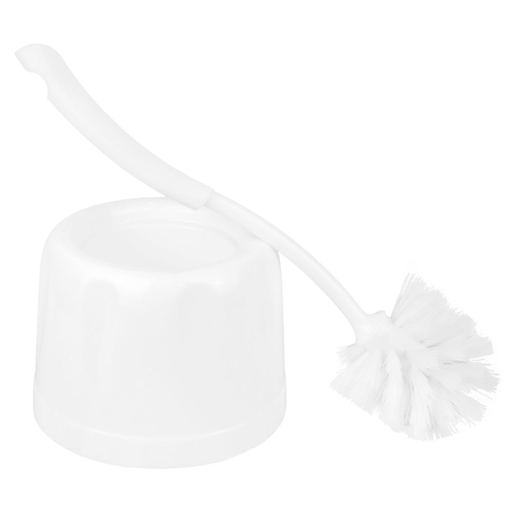 Ершик для унитаза напольный Миди Классика белый