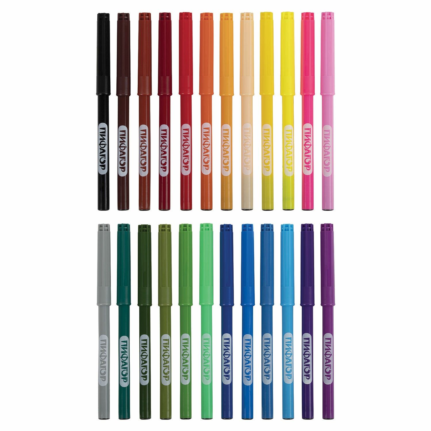 Фломастеры 24 цвета Пифагор Космическая одиссея вентилируемый колпачок