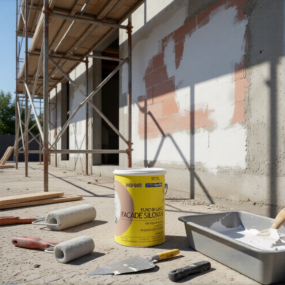 Краска фасадная в/э Symphony Euro-Balance Siloxan база LAP белая 1 кг/0,9 л