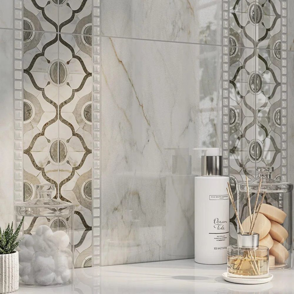 Плитка настенная Kerama Marazzi Кантата 25x40 см 8 мм белая глянцевая 1,1 м2