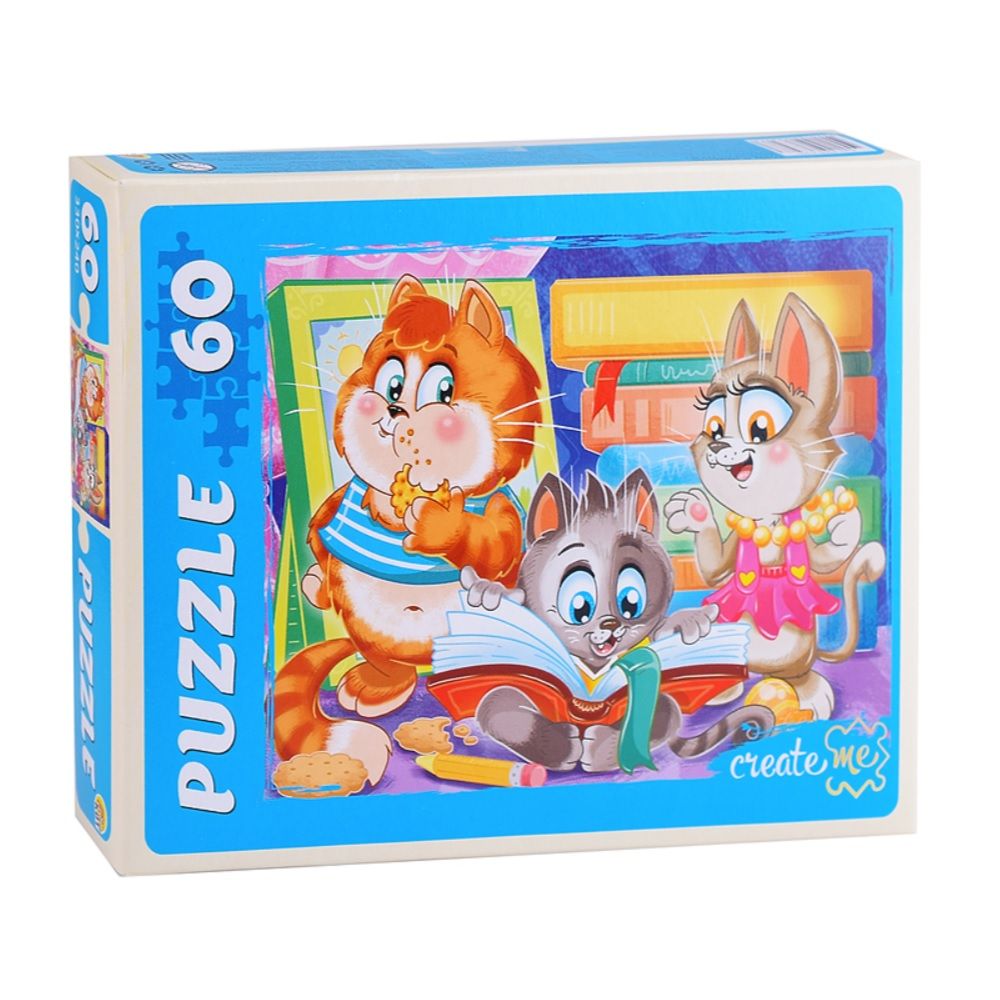 Пазлы 60 элементов Забавные котики №1