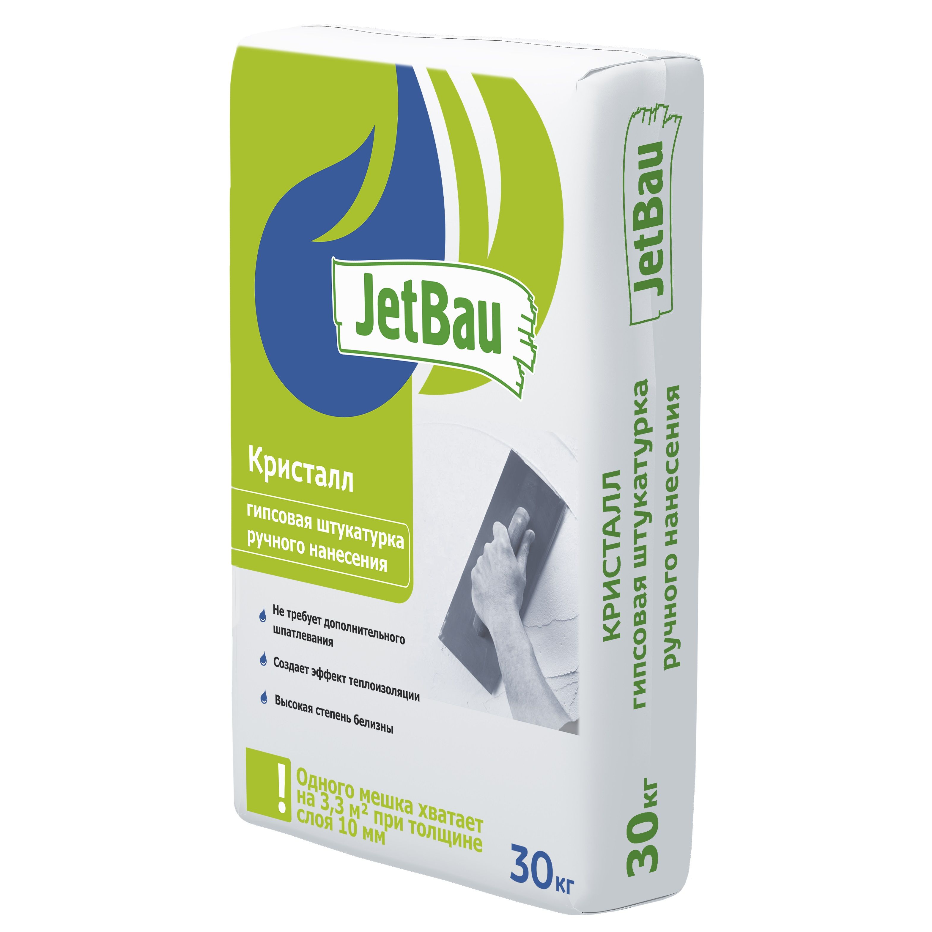 Штукатурка гипсовая JetBau Кристалл 30 кг