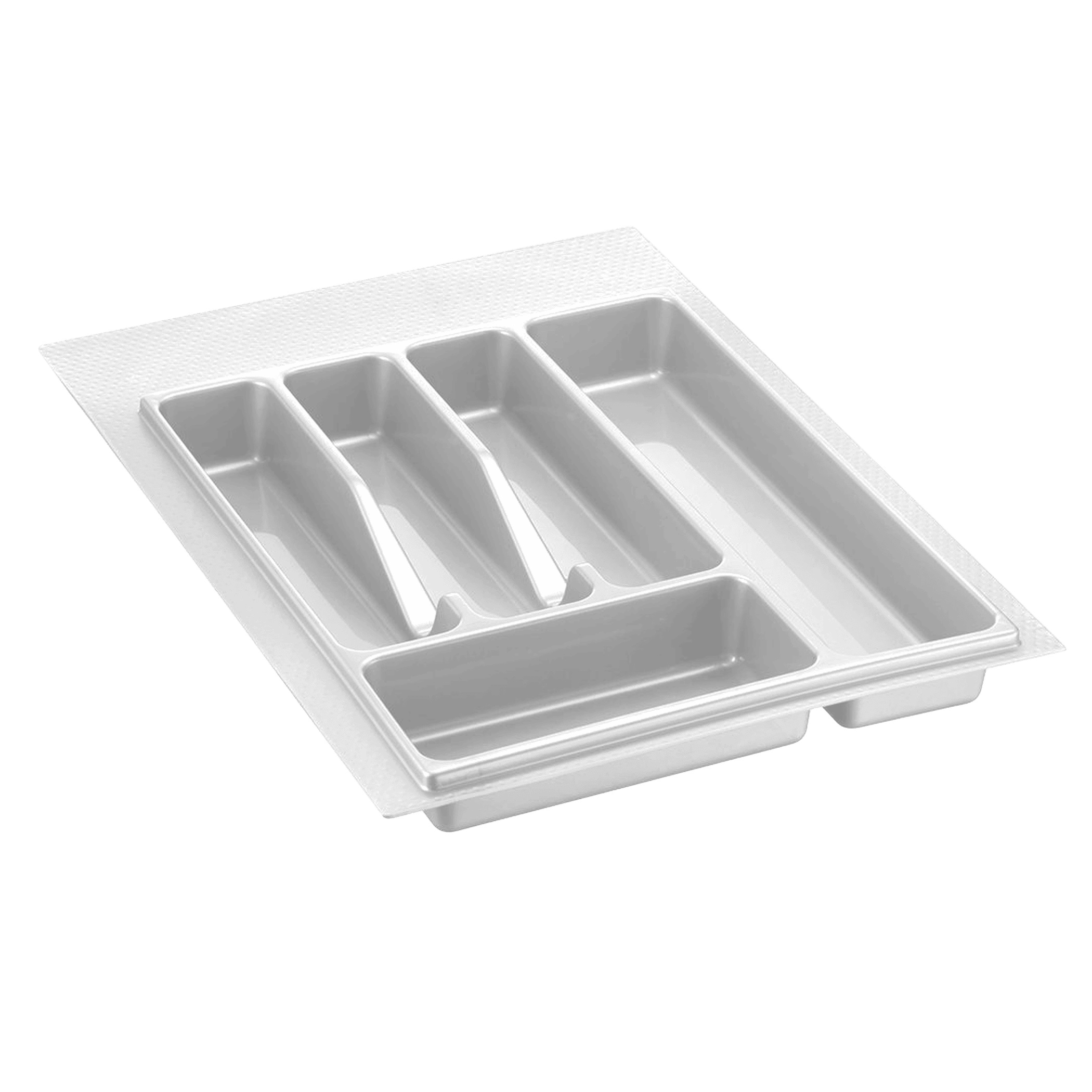 Лоток для столовых приборов 400-450 мм белый пластик