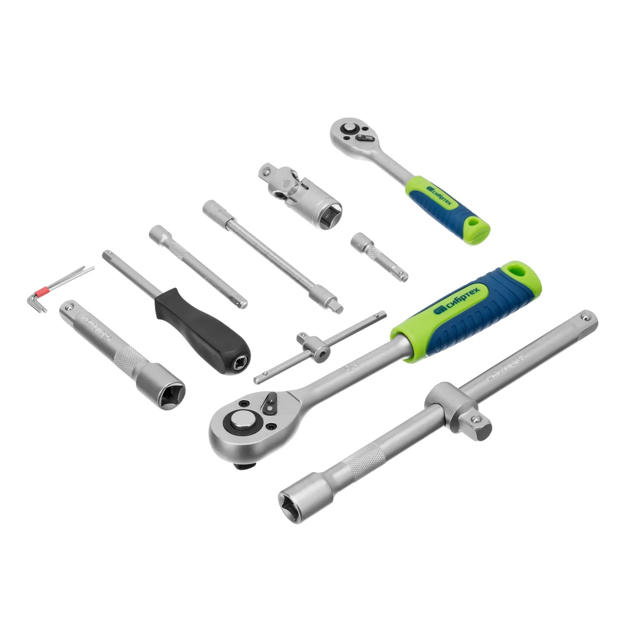 Набор инструмента 1/2", 1/4" 94 предмета Сибртех 13388