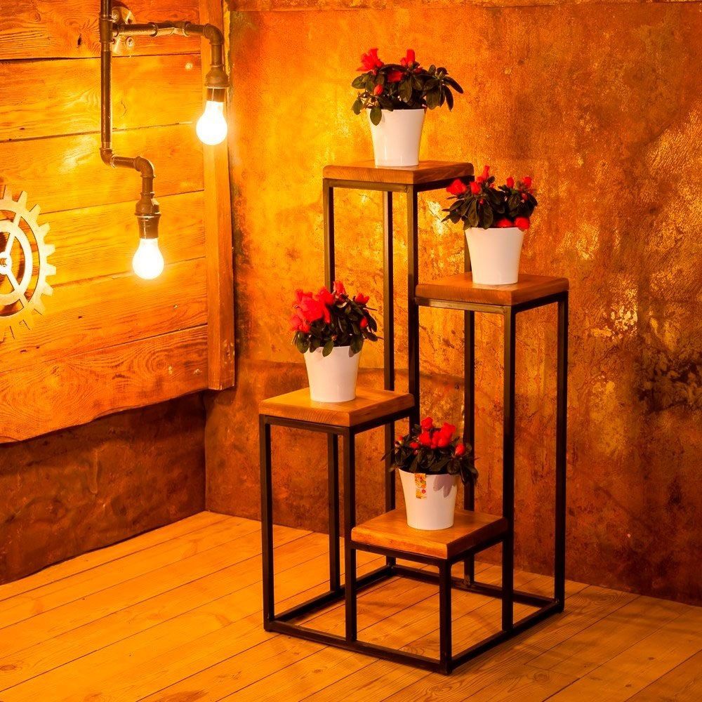 Подставка 66-213 SS на 4 цветка c деревом 400х830 мм