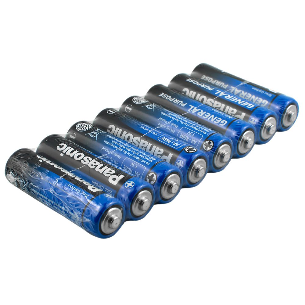Батарейка солевая Panasonic General Purpose АА/R6 8 шт