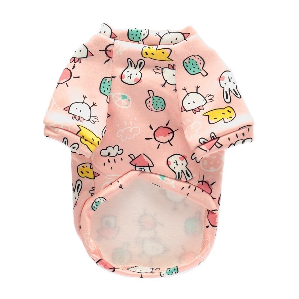 Кофта-толстовка на флисе для собак мелких пород Bro Style принт птички р 2XL