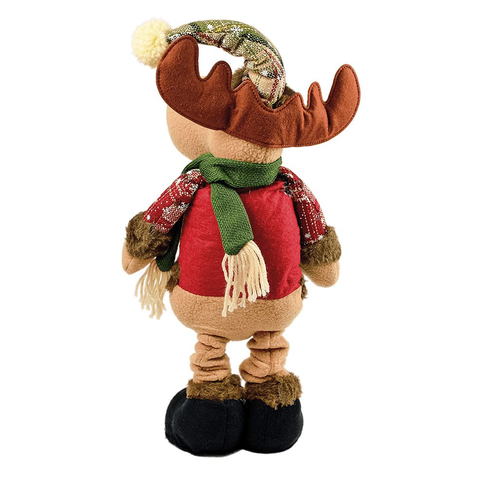 Игрушка декоративная мягконабивная Радушный Лось из полиэстера 49x20x10см