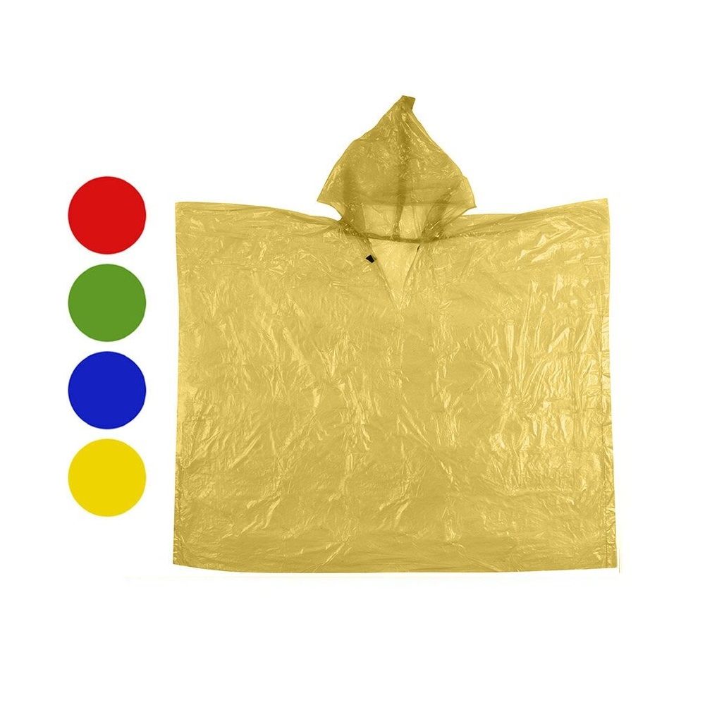 Дождевик-пончо детский 89х109 см 10 мкм микс 2024-5517