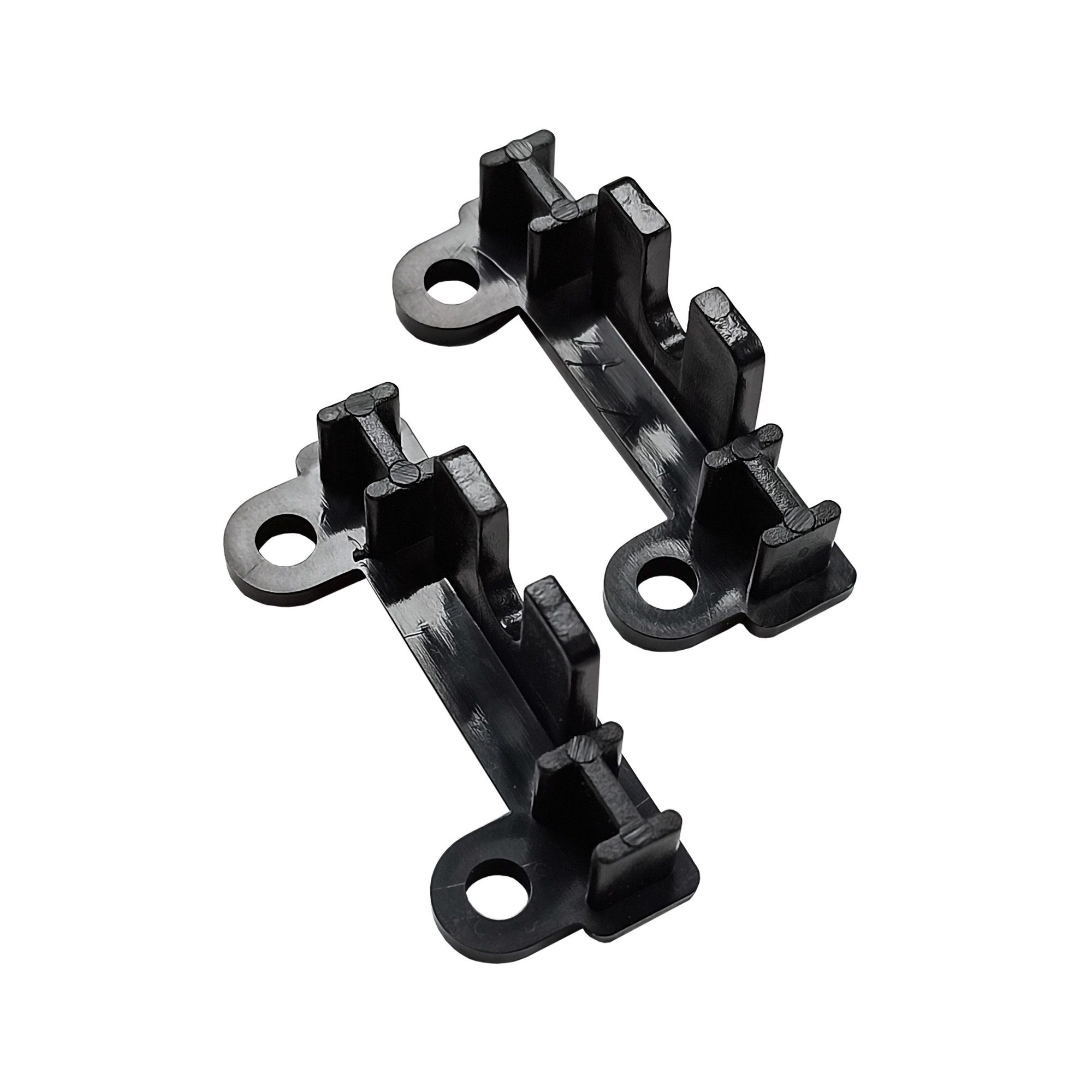 Заглушка торцевая двухрядного профиля черный 2 шт арт.240439