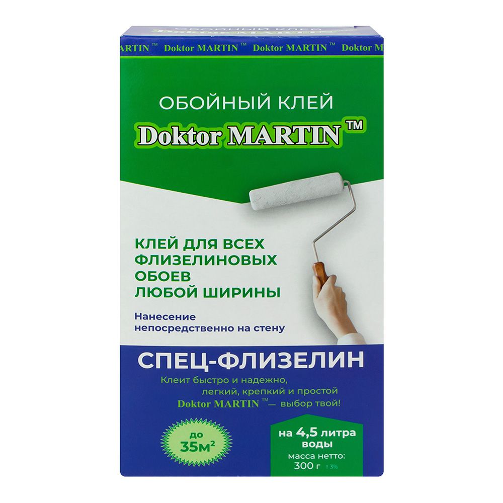 Клей для флизелиновых обоев Doktor Martin Спец-флизелин 35 м2 300 г