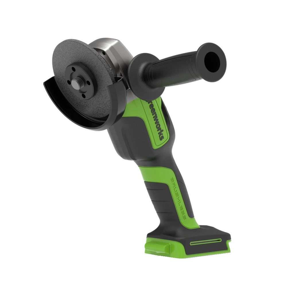 УШМ (болгарка) аккумуляторная Greenworks GD24AG 24В 125 мм без АКБ и ЗУ