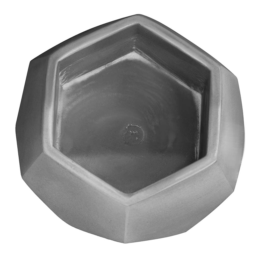 Кашпо Техно VipSet серый 9,6 см 0,22 л