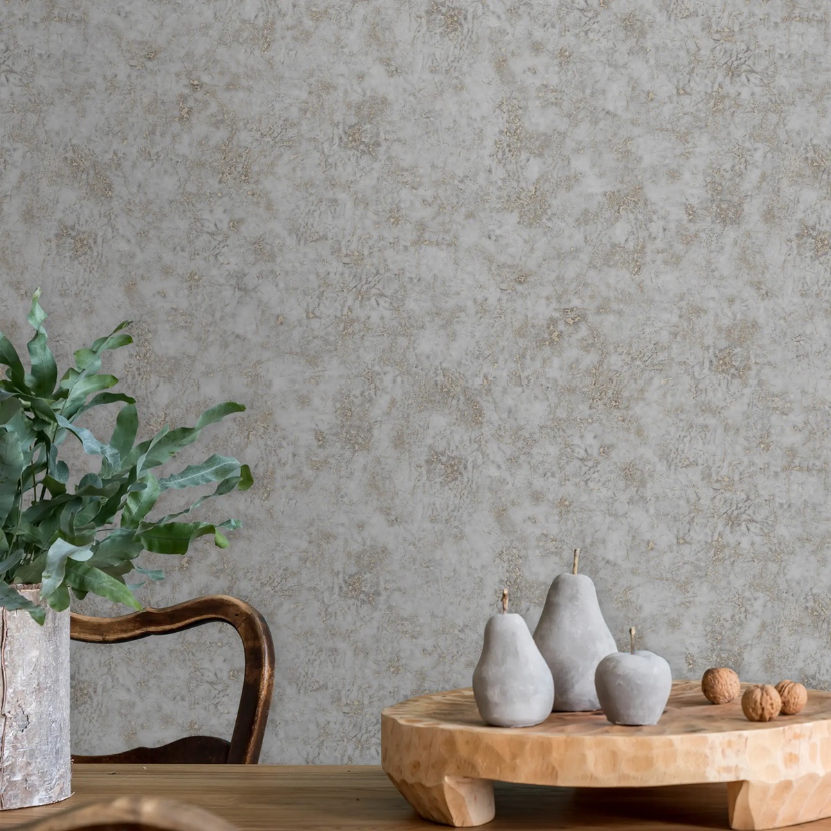 Обои GrandecoForYou Frozen R161123 темно-серые штукатурка 1,06х10 м