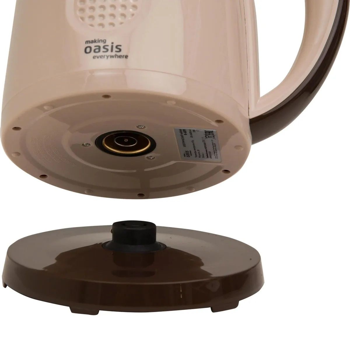 Чайник электрический Oasis K-6SPI 2200 Вт 1,7 л бежевый