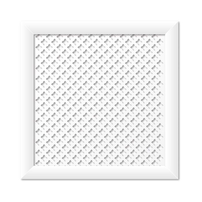 Экран для радиатора 600х600 мм Готико белый