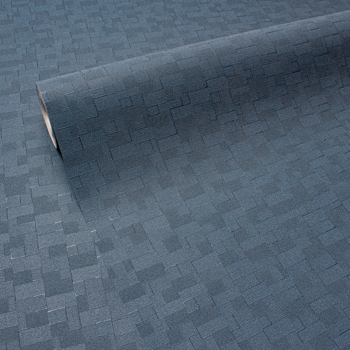 Обои Victoria Stenova Tetris 589395 синие геометрия 1,06х10,05 м