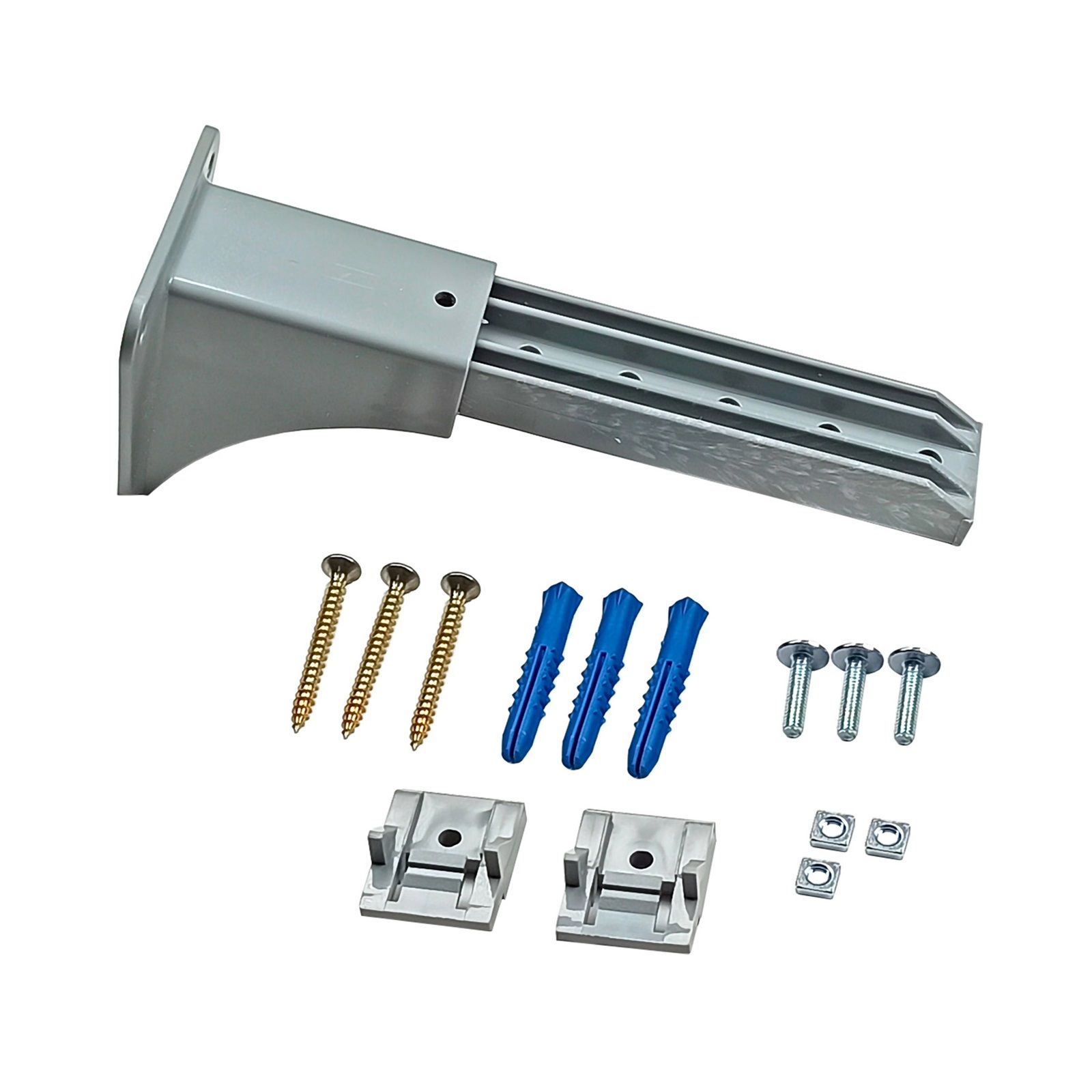 Кронштейн пластиковый 16-18 см серый арт.240447