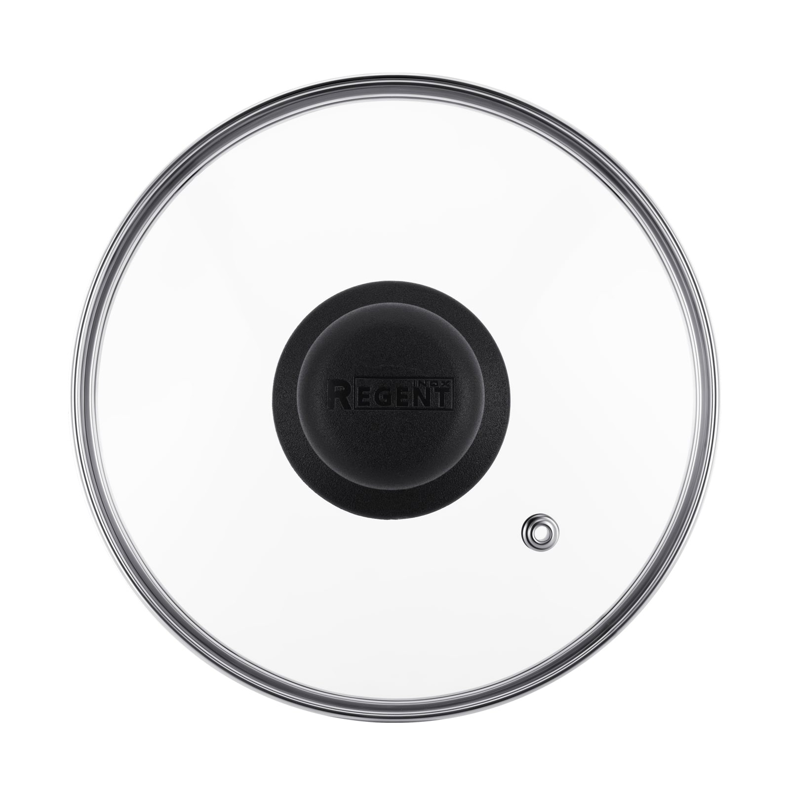 Крышка стеклянная 18 см Regent 93-LID-03-18 c металлическим ободком