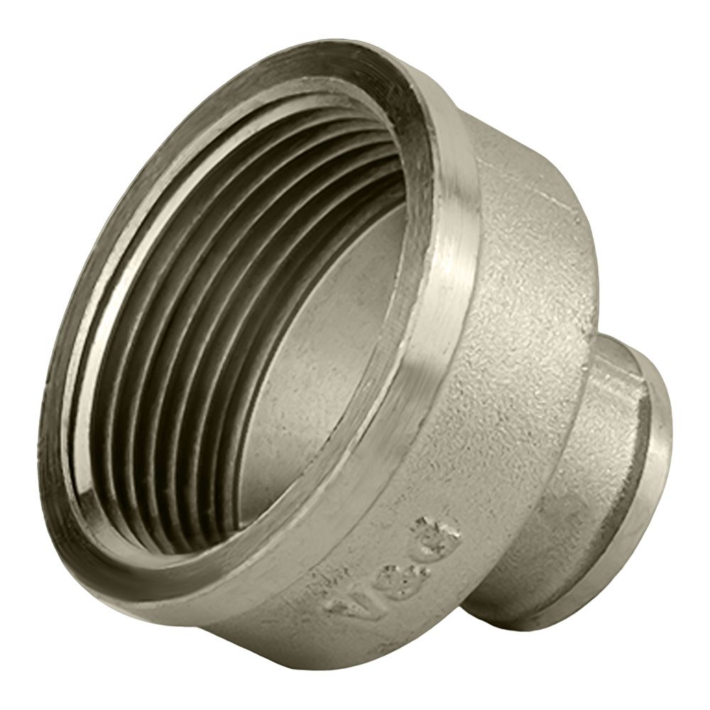 Муфта переходная латунь никель 1 1/4"х1/2" ВР/ВР