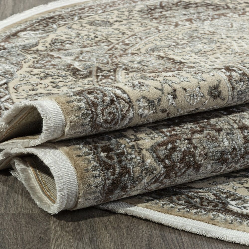 Ковер Dolce Merinos D414 2х2,85 м овал бежевый