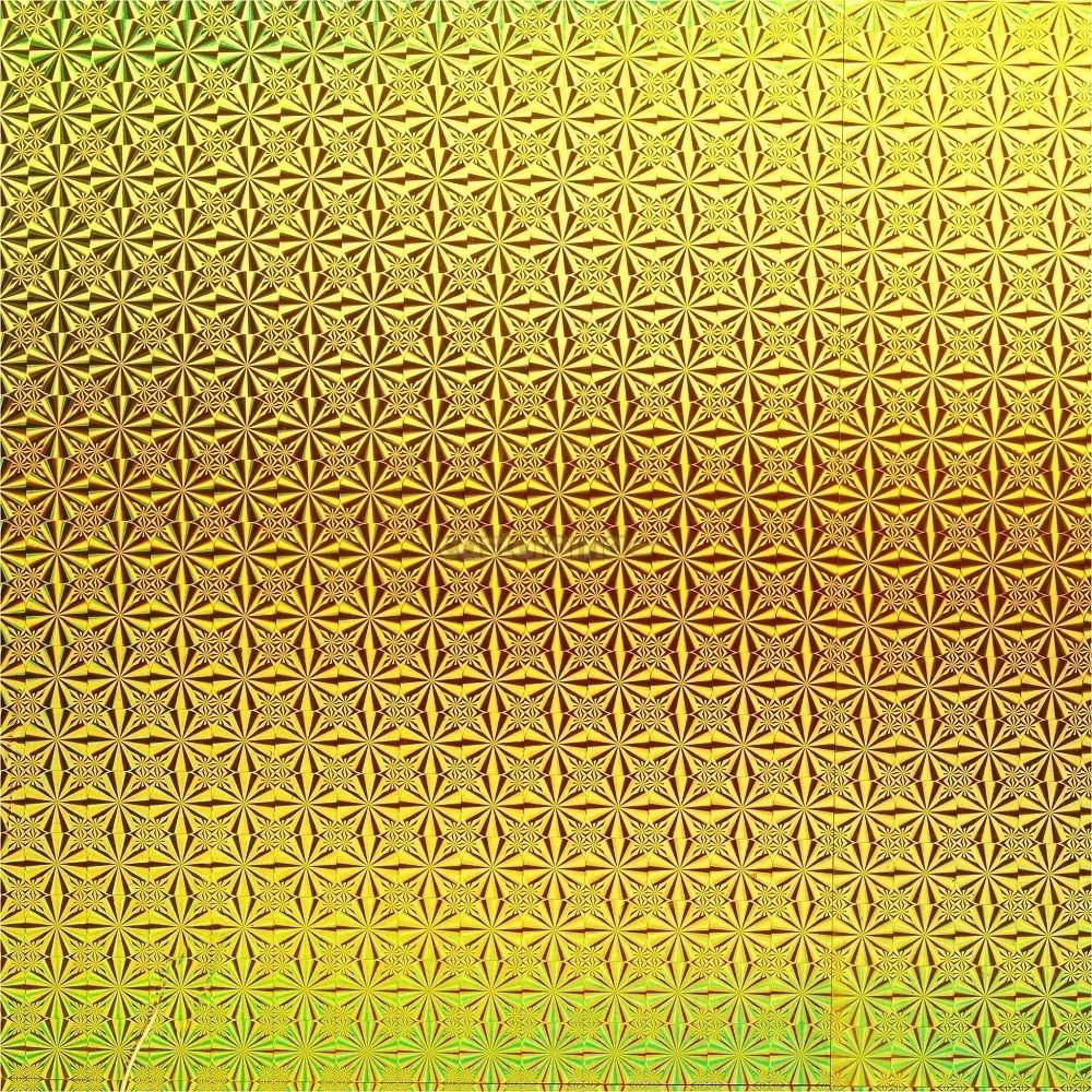 6018 Пленка с/к "Deluxe"45смх2м (голография желтая)